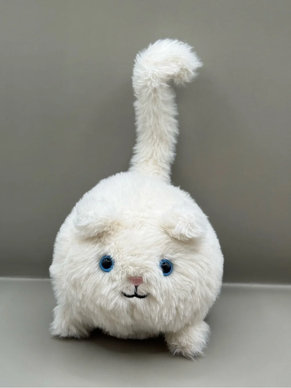 Retired Jellycat Cream Kitten Caboodle White Cat Plush Stuffed Animal